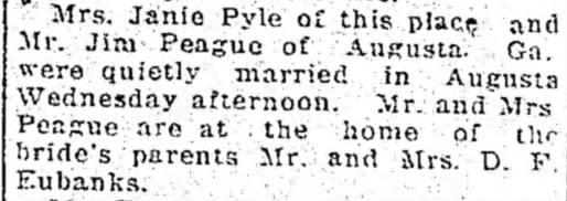 Pyle-Pague wedding