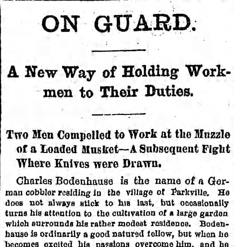 Charles Bodenhousen fights his workers
