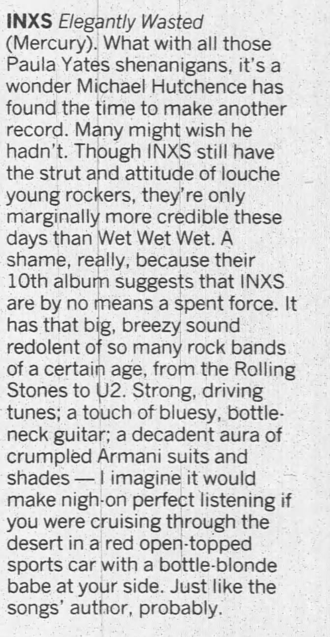 Inxs review 