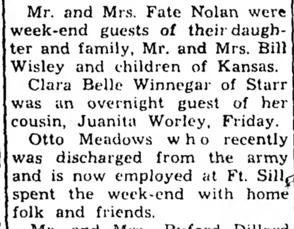 Nolan & Kelley (Meadows), 1 Nov 1951