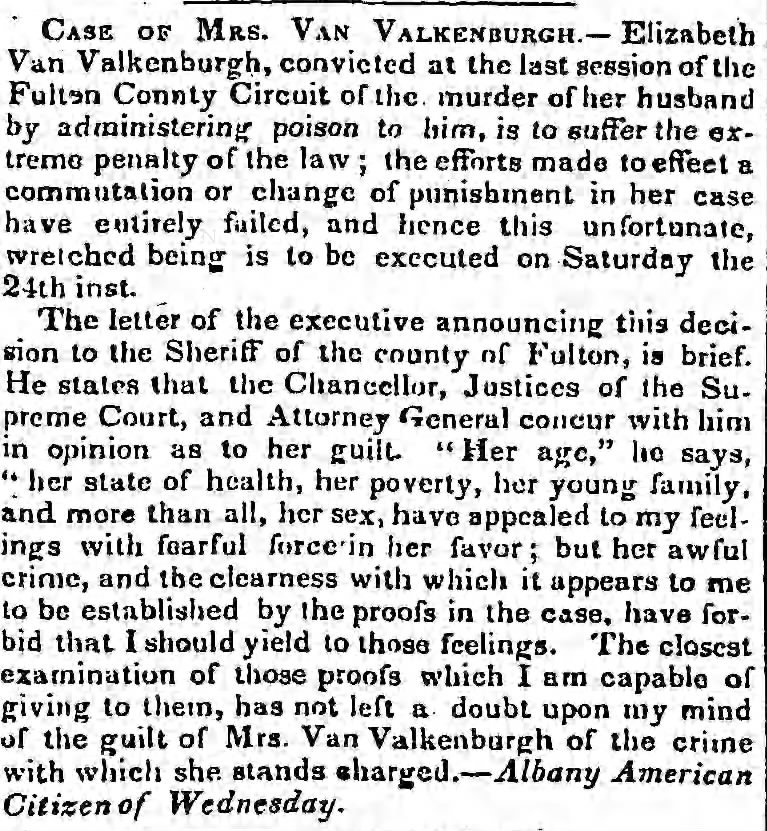 Van Valkenburgh review of clemency request