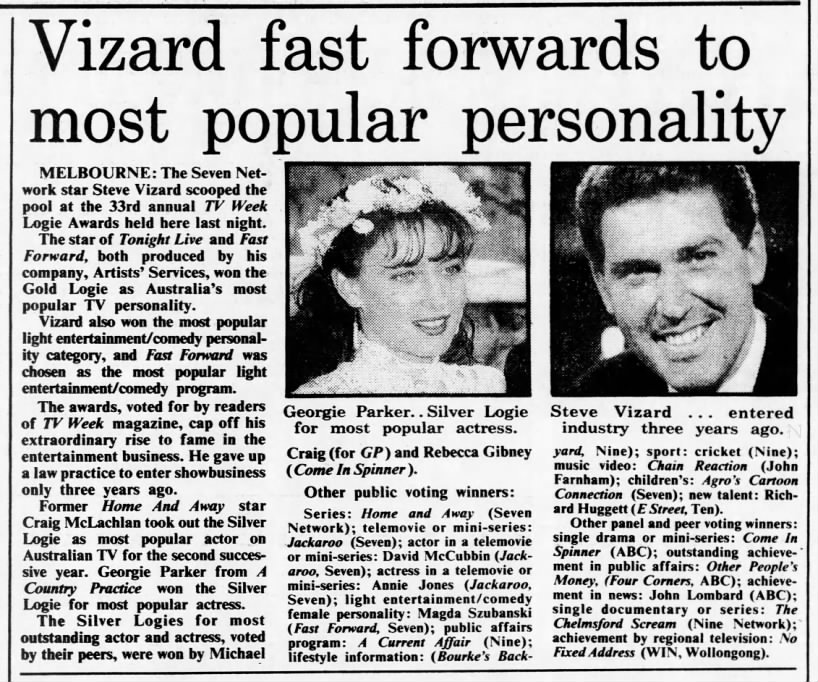 Vizard fast forwards to most popular personality