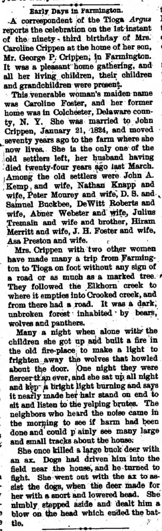 lists asa preston as one of the first settlers of Farmington township