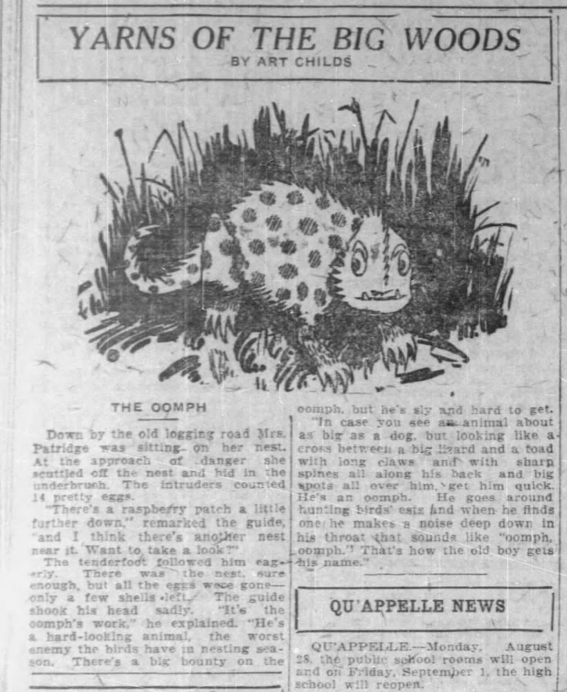 1922-08-24 Yarns of the big woods - The Oomph