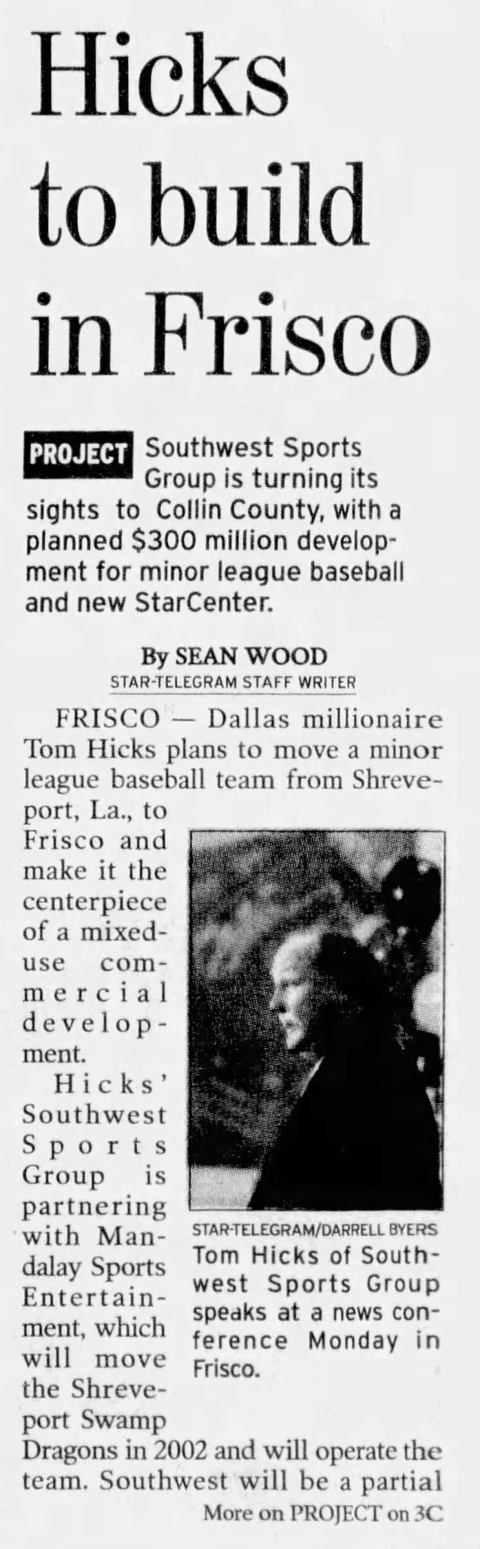 Hicks to Build in Frisco