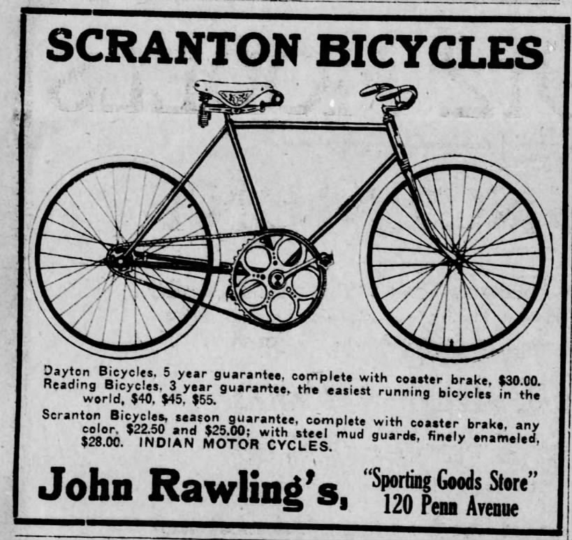 Scranton and Dayton bicycles