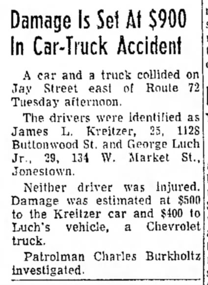 George Luch Jr Auto Accident