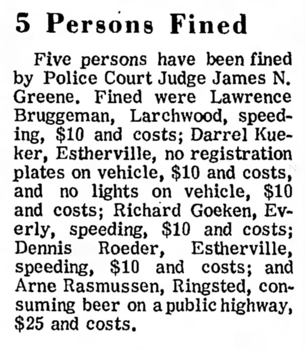 Estherville Daily News
Estherville, Iowa
Friday, February 13, 1970
p8