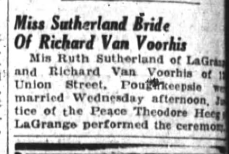 Sutherland Van Voorhis Wedding