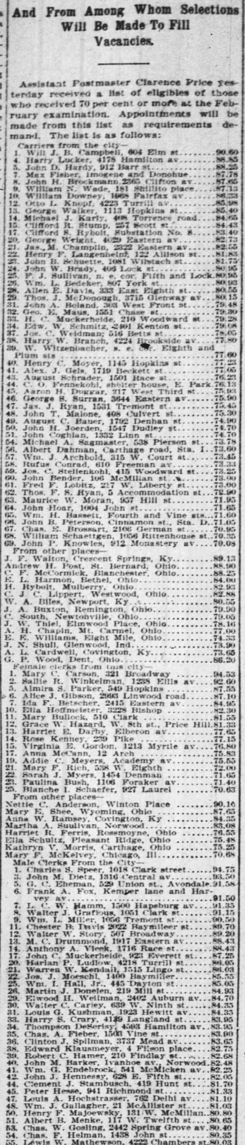 Henry Postal pay raise 8 sept 1897