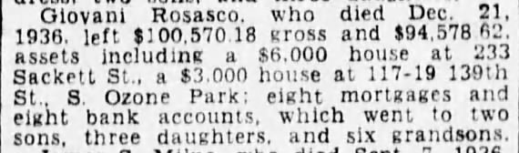 G Rosasco estate notice Brooklyn Daily Eagle 17 Feb 1938