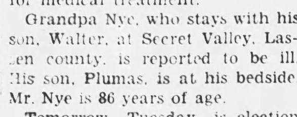 Plumas Independent  5 May 1932