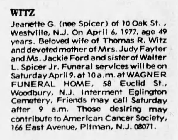 Spicer-Witz_Jeanette - Courier Post 08 Apr 1977