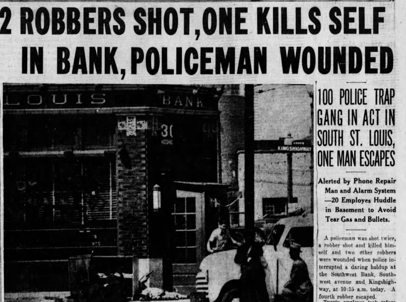 April 24, 1953: The Southwest Bank robbery