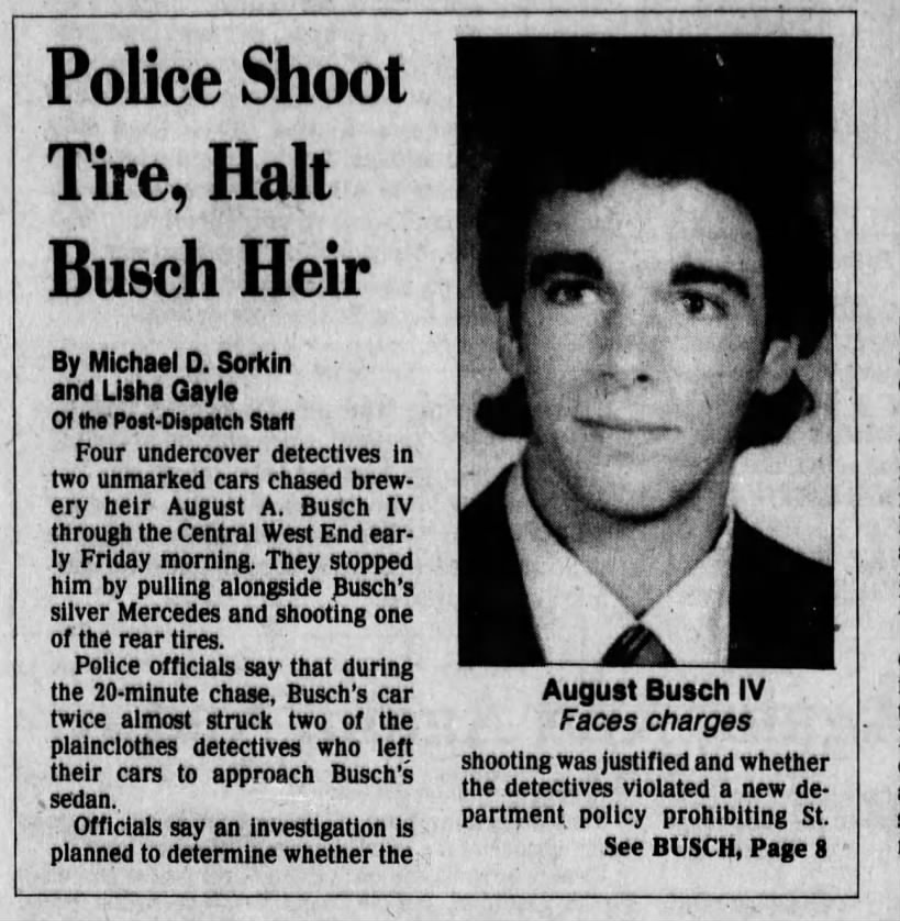 June 1, 1985: August Busch IV