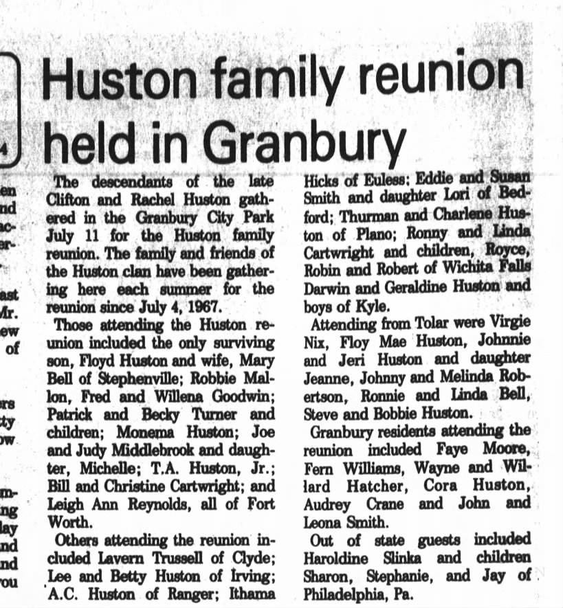 Huston_Reunion_Granbury_1981