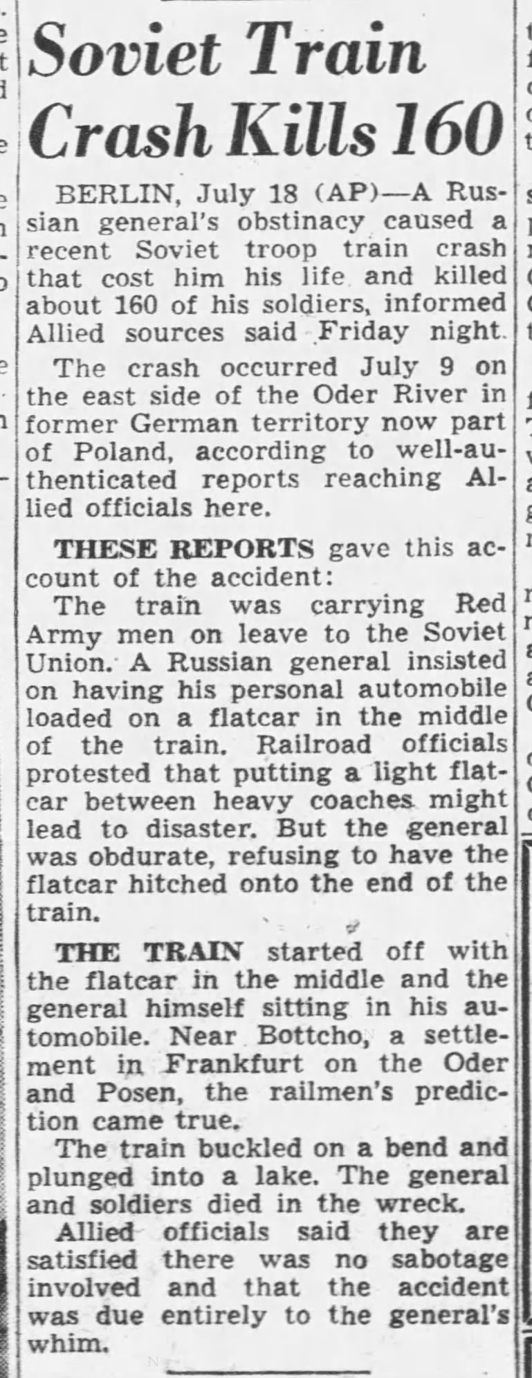 1952 Poland train crash