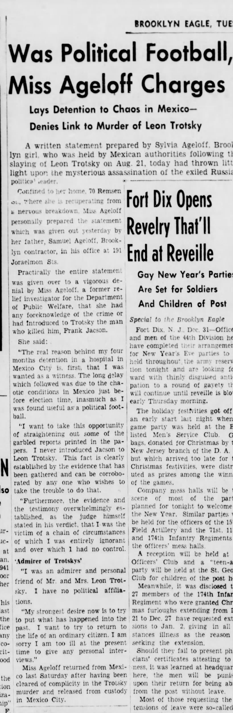 Brooklyn Eagle, Dec 31 1940, p 3