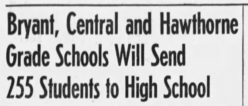 Students Entering High School,  Helena IR May 29, 1955