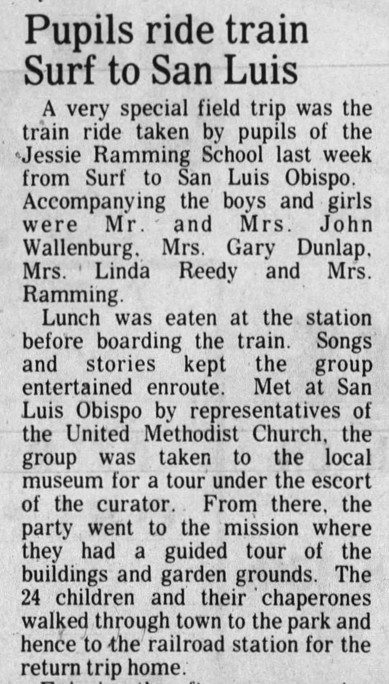 Pupils Ride Train, 4Mar1971