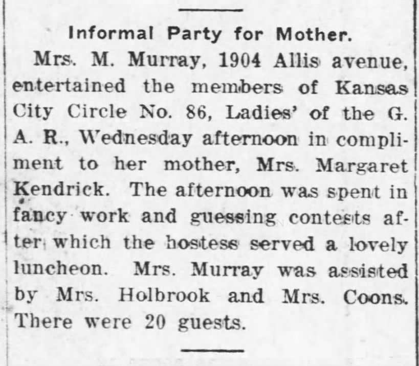 Mrs. Margaret Murray