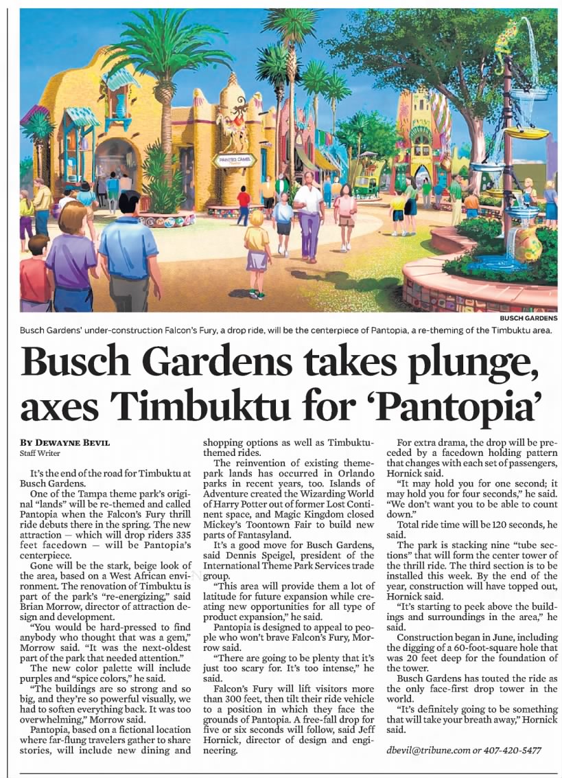 Busch Gardens takes plunge, axes Timbuktu for 'Pantopia'