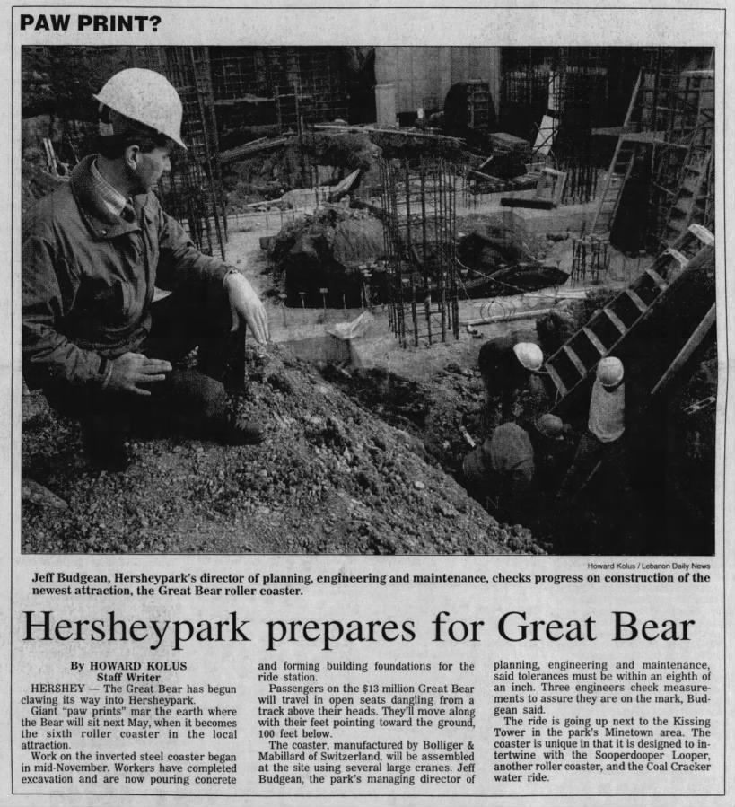 Hersheypark prepares for Great Bear