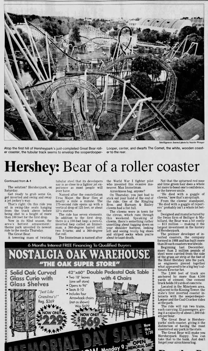 Hershey: Bear of a roller coaster