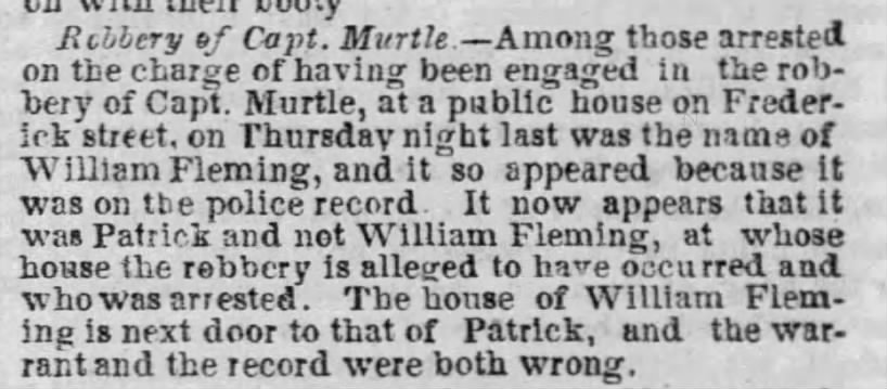 1859 - Capt. Murtle robbery