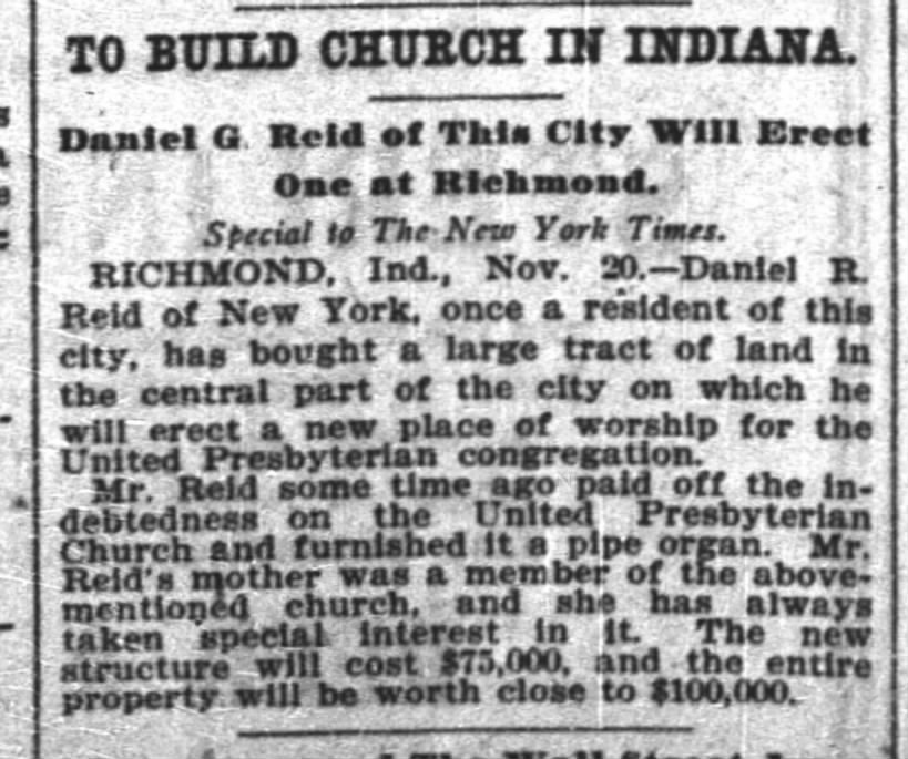 To Build Church in Indiana