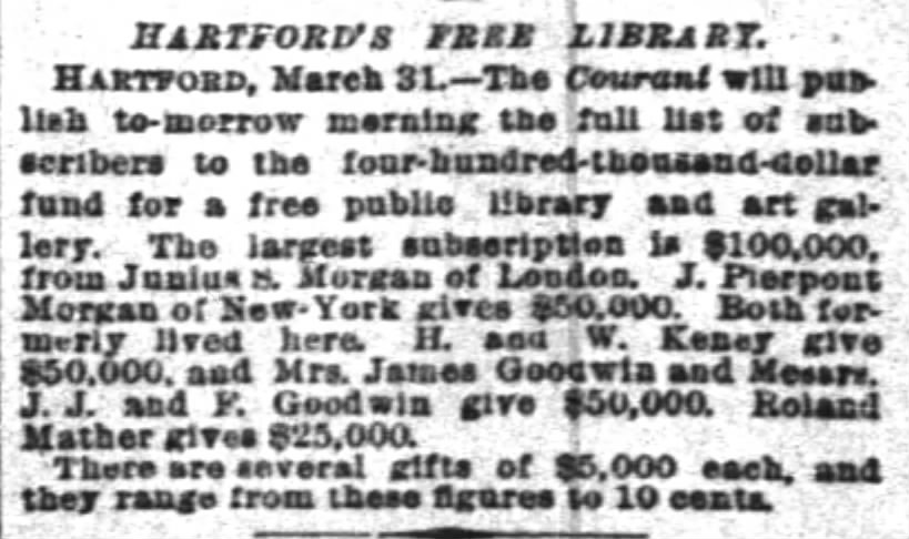 Hartford's Free Library