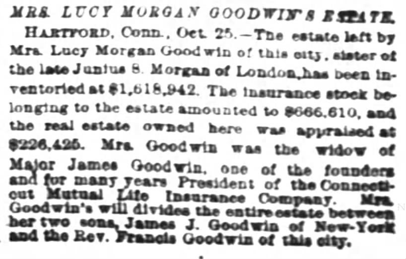 Mrs. Lucy Morgan's Goodwin's Estate