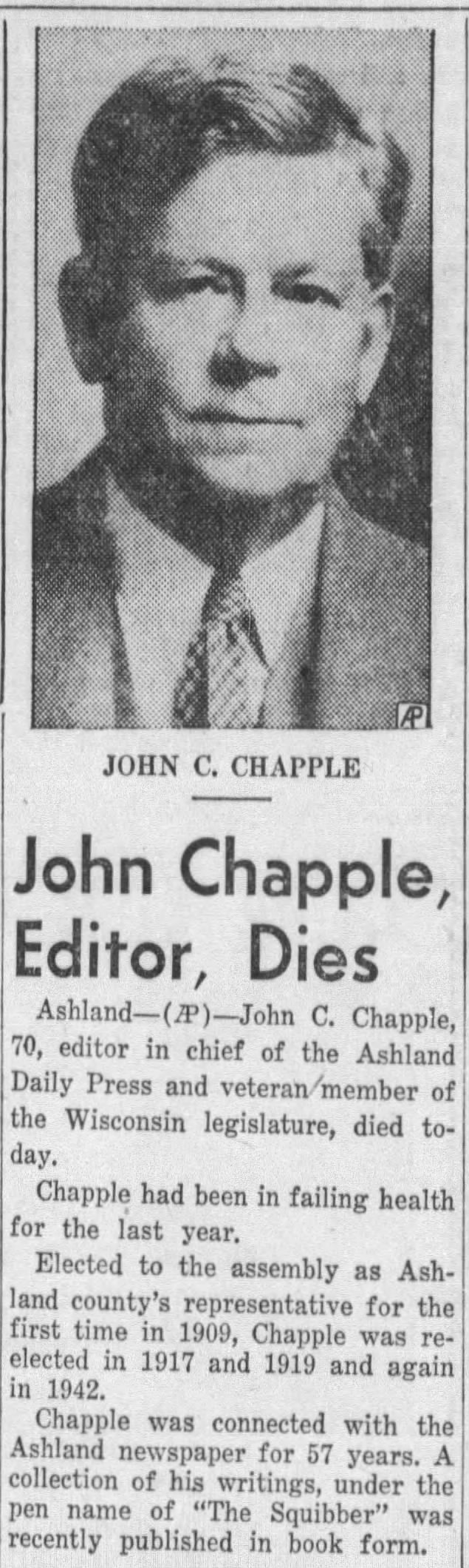 John Chapple, Editor, Dies