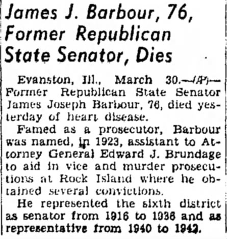 James J. Barbour, 76, Former Republican State Senator, Dies