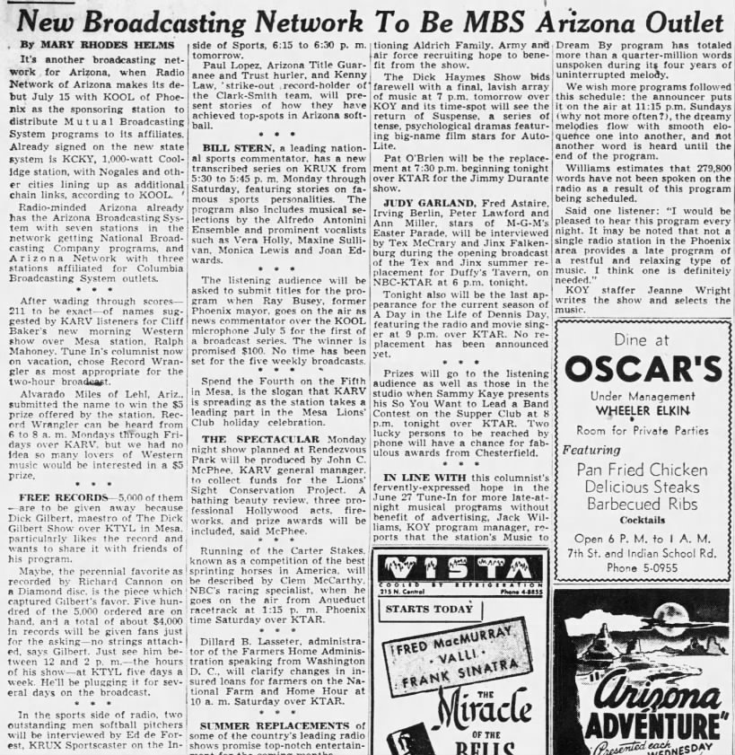 New Broadcasting Network To Be MBS Arizona Outlet