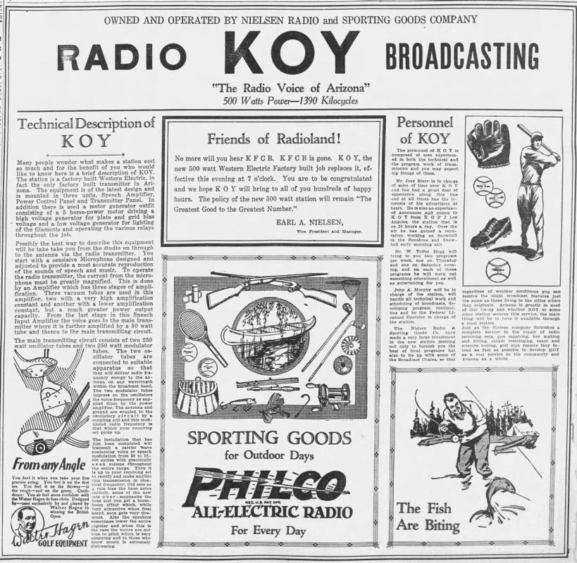 KOY Radio Broadcasting — The Radio Voice of Arizona
