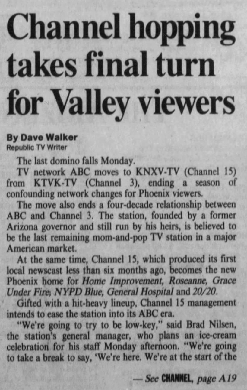 Channel hopping takes final turn for Valley viewers
