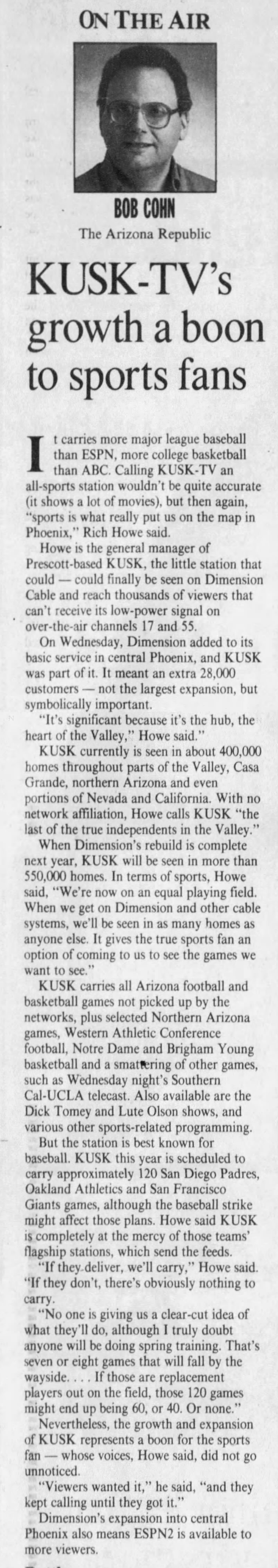 KUSK-TV's growth a boon to sports fans