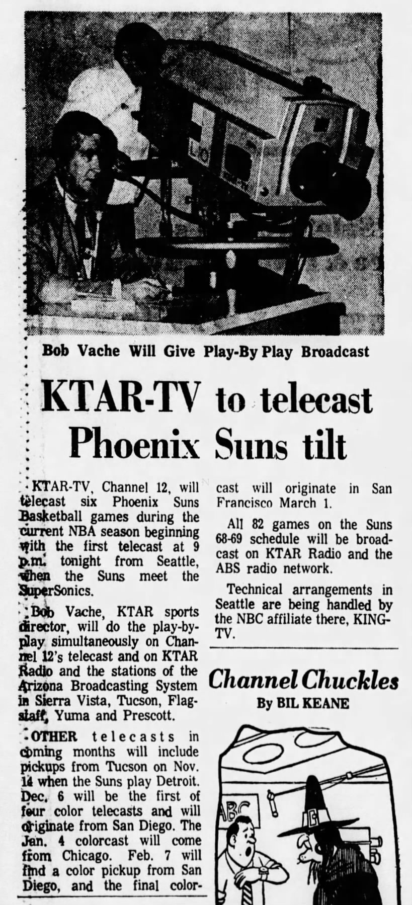 KTAR-TV to telecast Phoenix Suns tilt