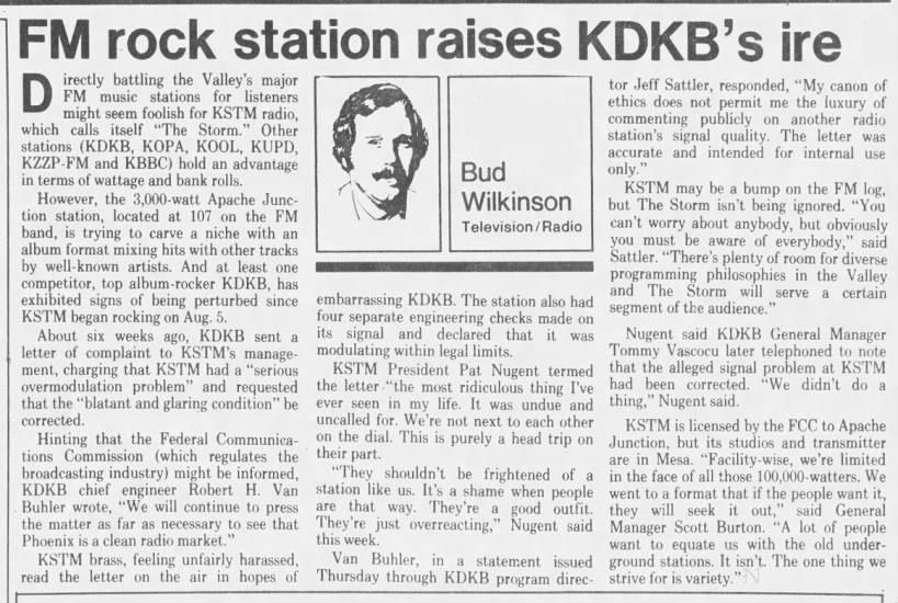 FM rock station raises KDKB's ire