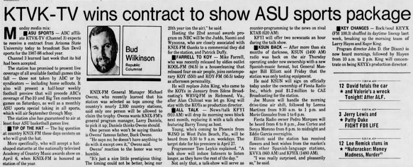 KTVK-TV wins contract to show ASU sports package