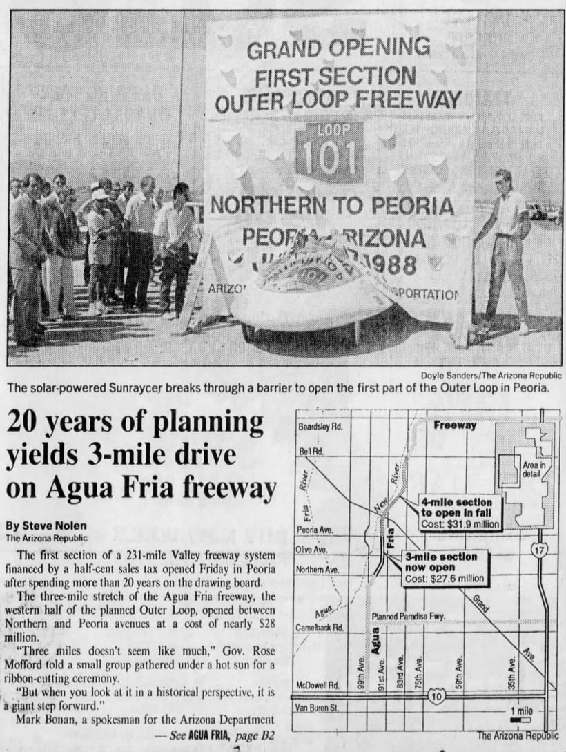 20 years of planning yields 3-mile drive on Agua Fria freeway