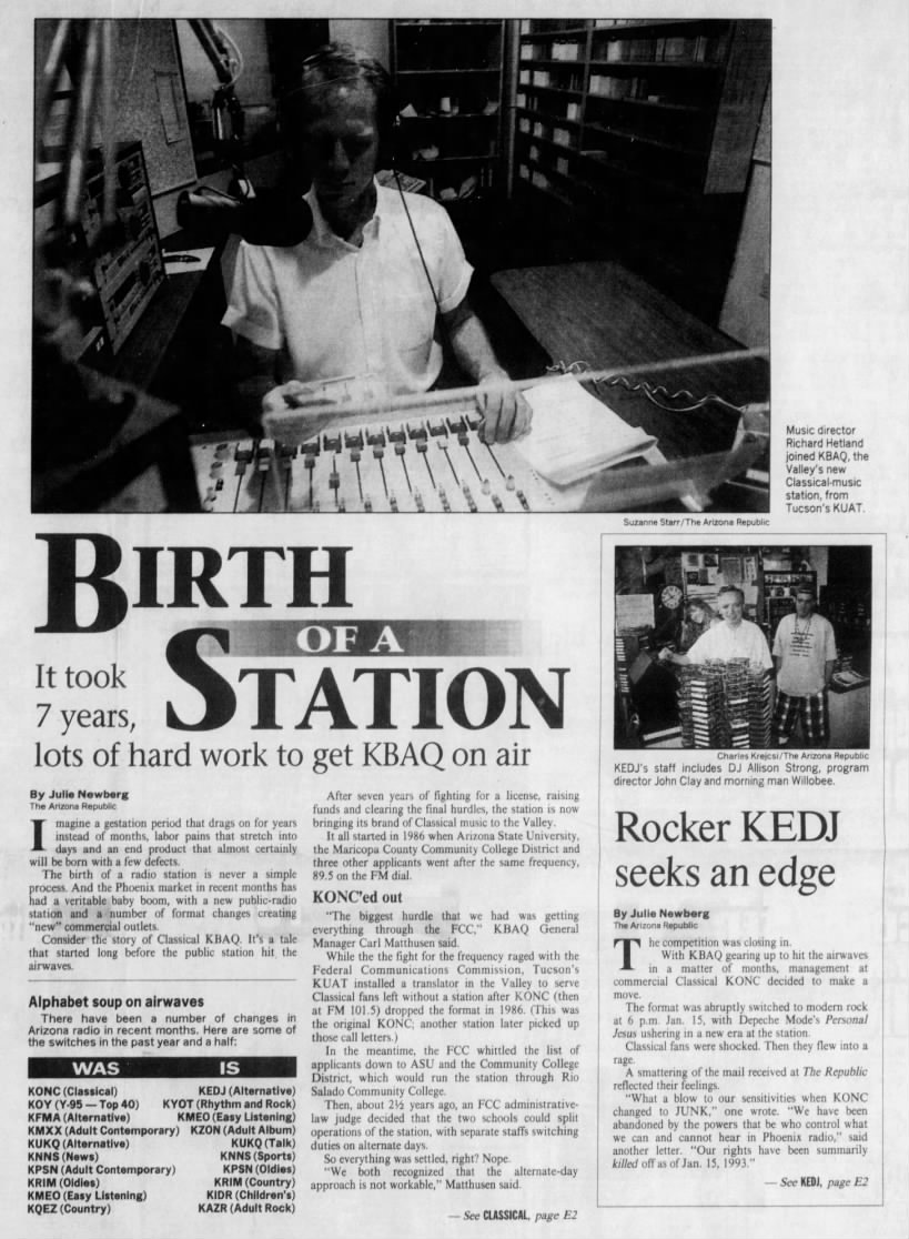 Birth of a Station: It took 7 years, lots of hard work to get KBAQ on air