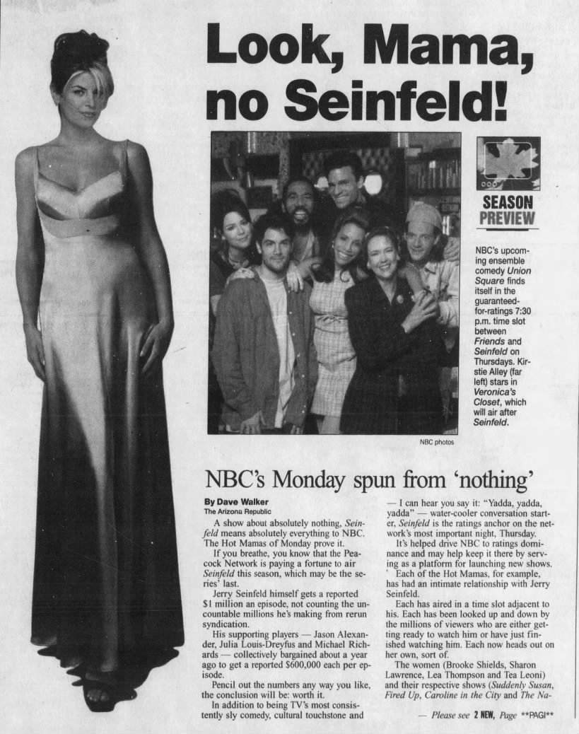 Look, Mama, no Seinfeld!: NBC's Monday spun from 'nothing'