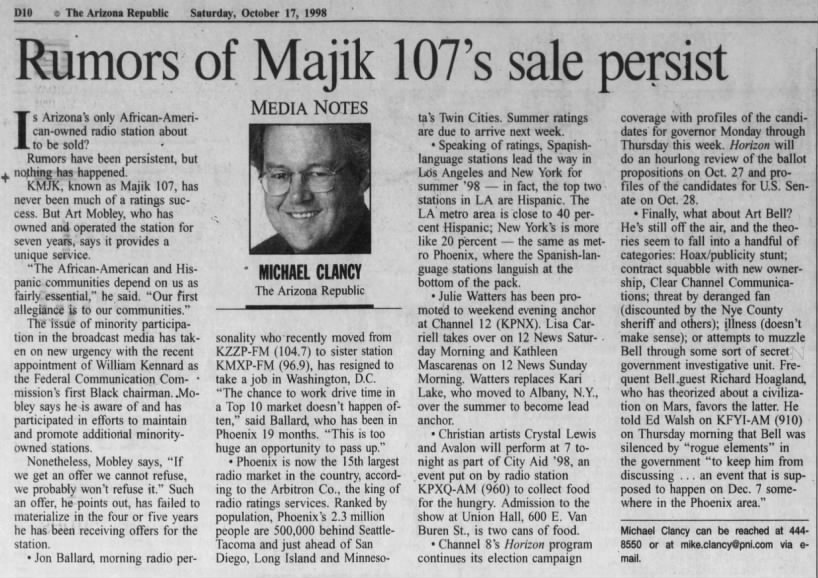 Rumors of Majik 107's sale persist