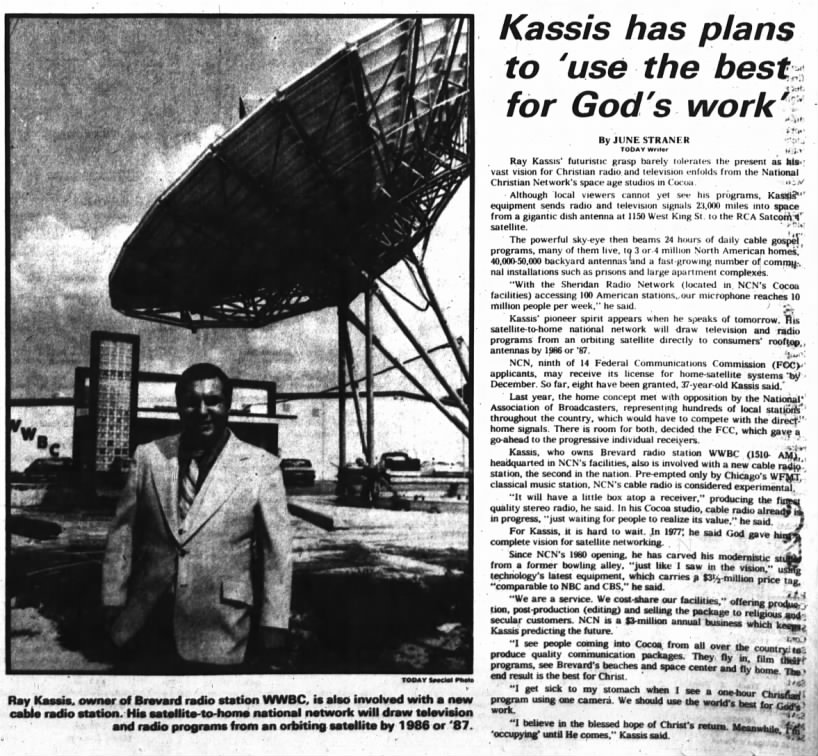 Kassis has plans to 'use the best for God's work'