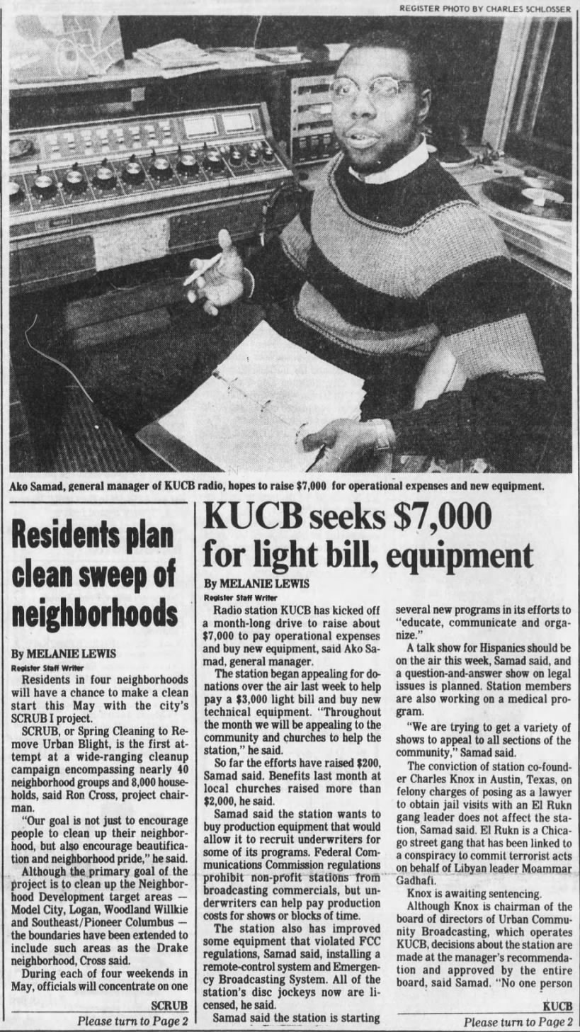 KUCB seeks $7,000 for light bill, equipment