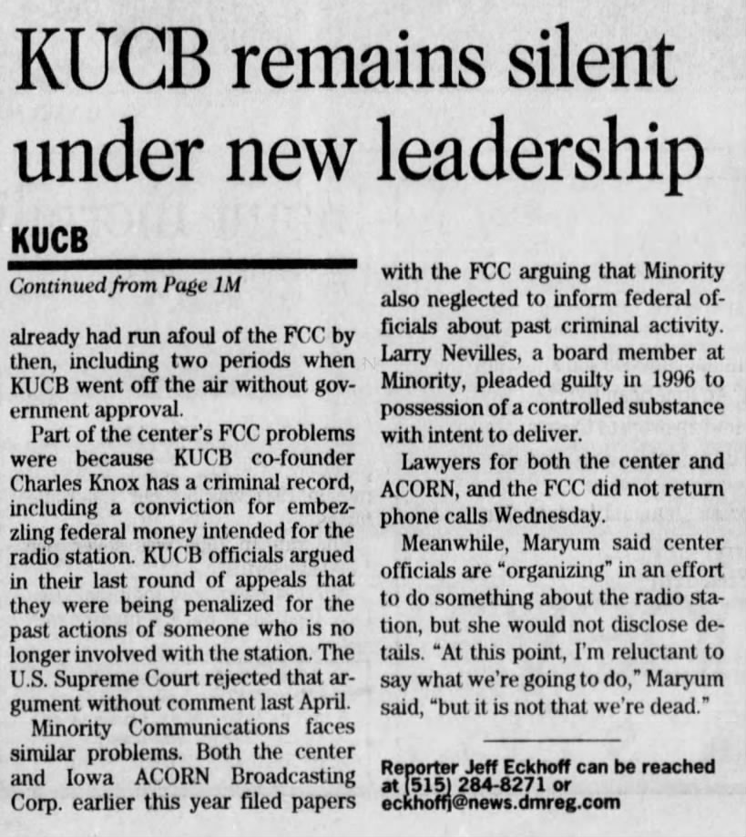 KUCB remains silent under new leadership