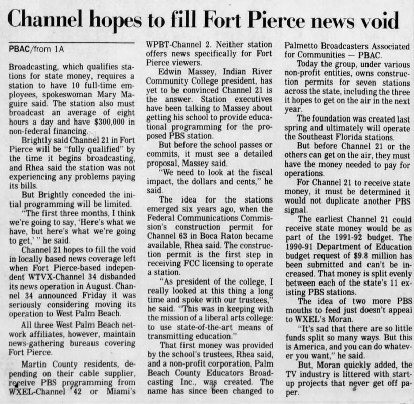 Channel hopes to fill Fort Pierce news void