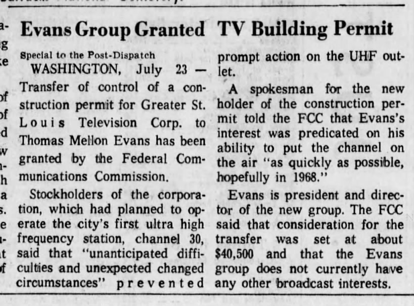 Evans Group Granted TV Building Permit